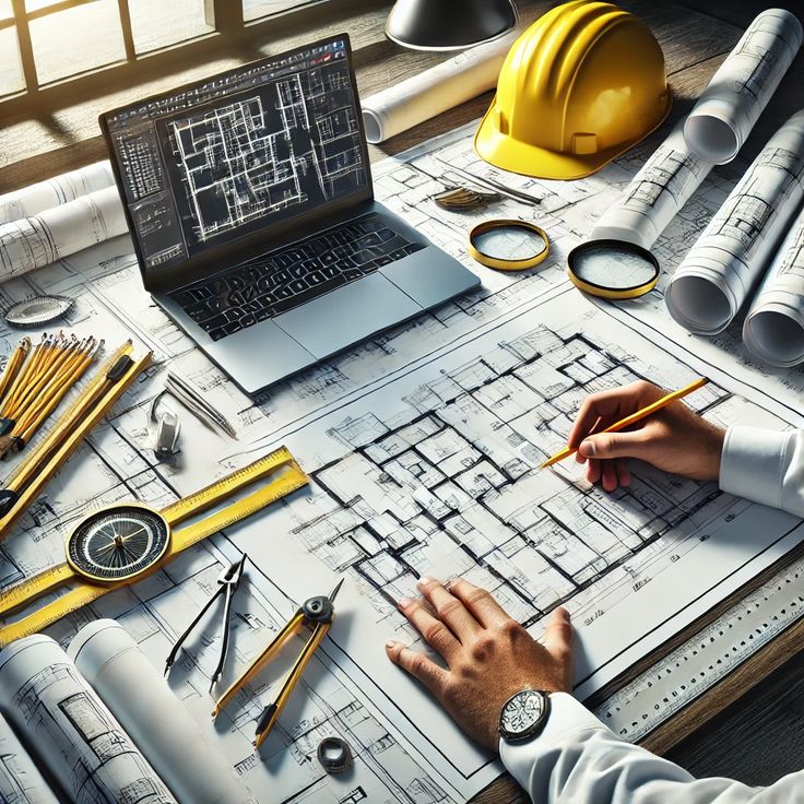 مخططات إنشائية متكاملة لعمارة سكنية – حي الاندلس